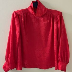 VINTAGE Laura Mae Puff Sleeve Blouse